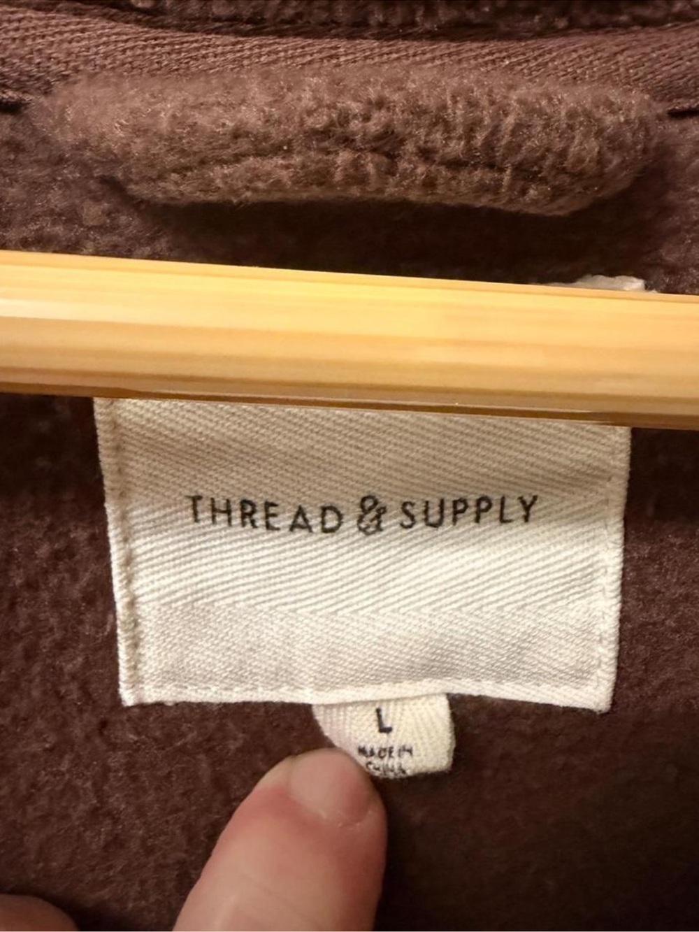 Thread & Supply Button Up Fleece Shirt - Picture 3 of 3